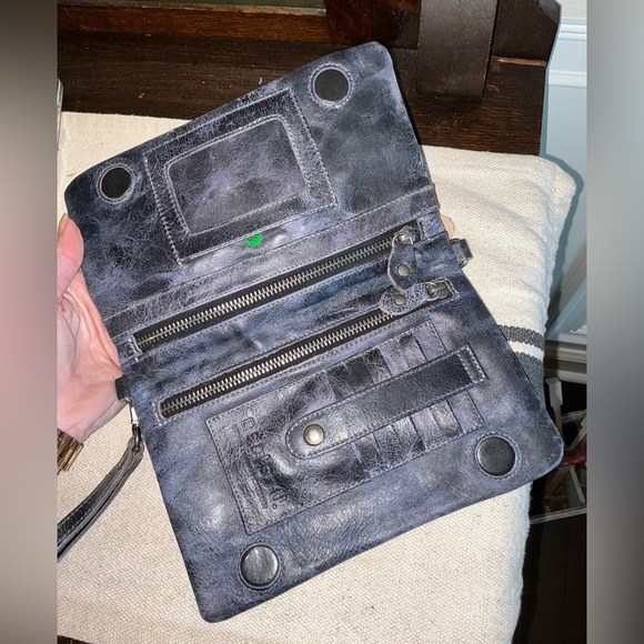 NWT Bed Stu Cadence Wallet Wristlet Crossbody Bag Future Dusk Black Delux $175 - Picture 12 of 15